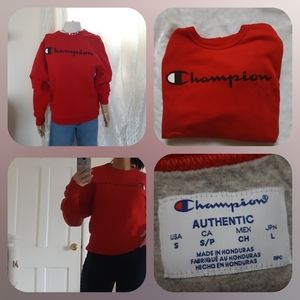 Champion red Pullover